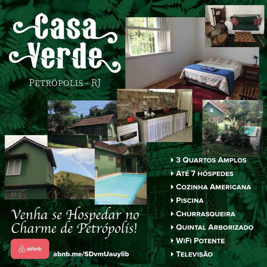 Casa Verde Em Petropolis Hotel Bagian luar foto